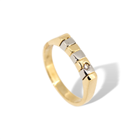 Ring Idee Preziose dal 1987 Man in Yellow Gold Diamante 0.02 Ct IP.AK18M/32D - IP.AK18M/32D